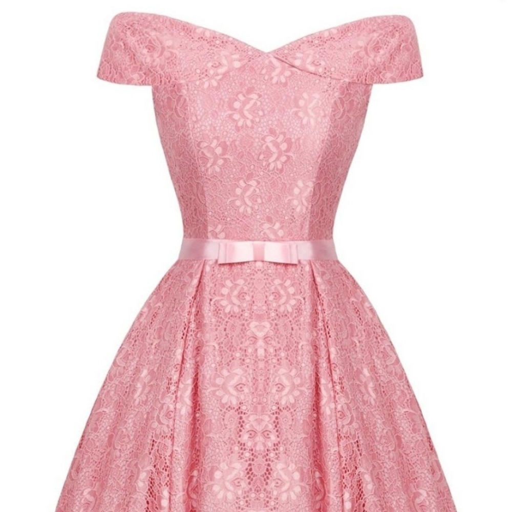 Off the shoulder lace dress